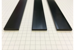 plastic flat bar strips black