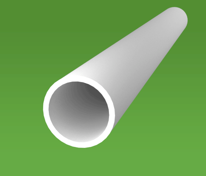 Plastic tube rigid 20mm x 1.5mm white